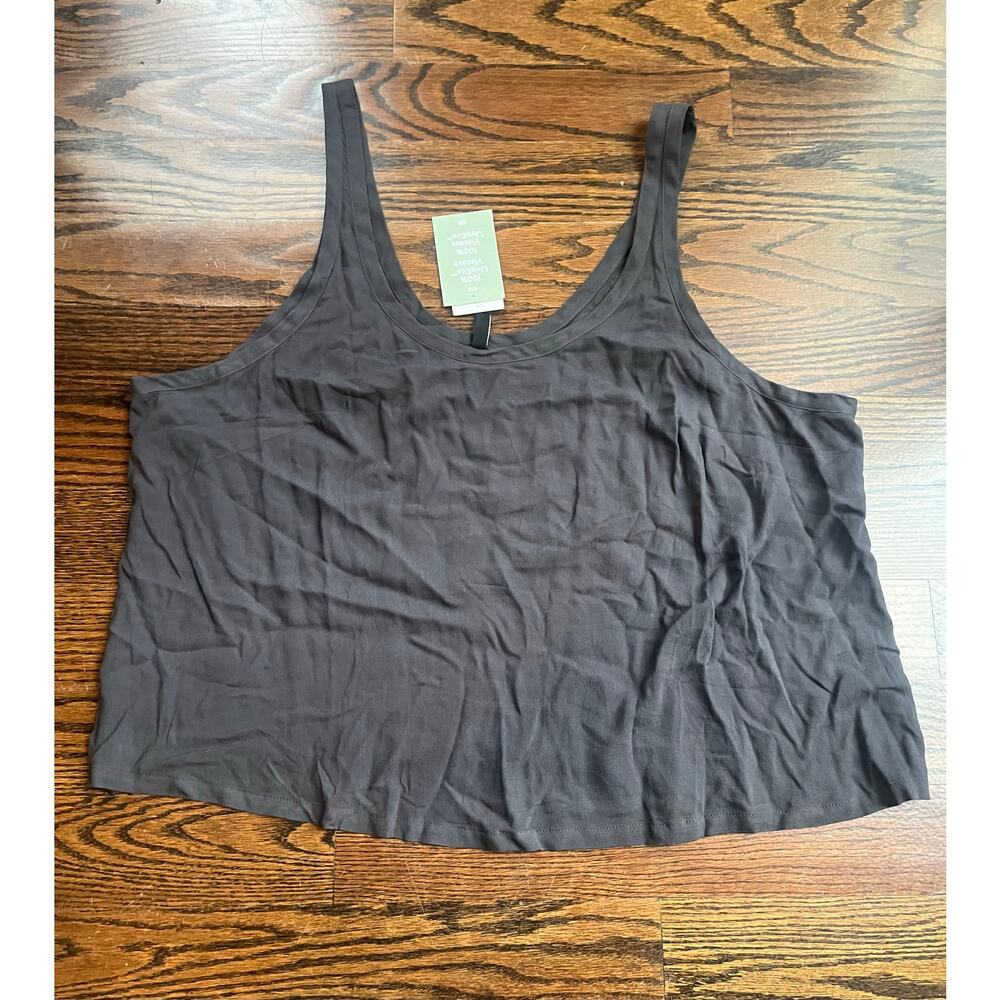 H&M Divided women tank top Sz. XXL dark grey NWT